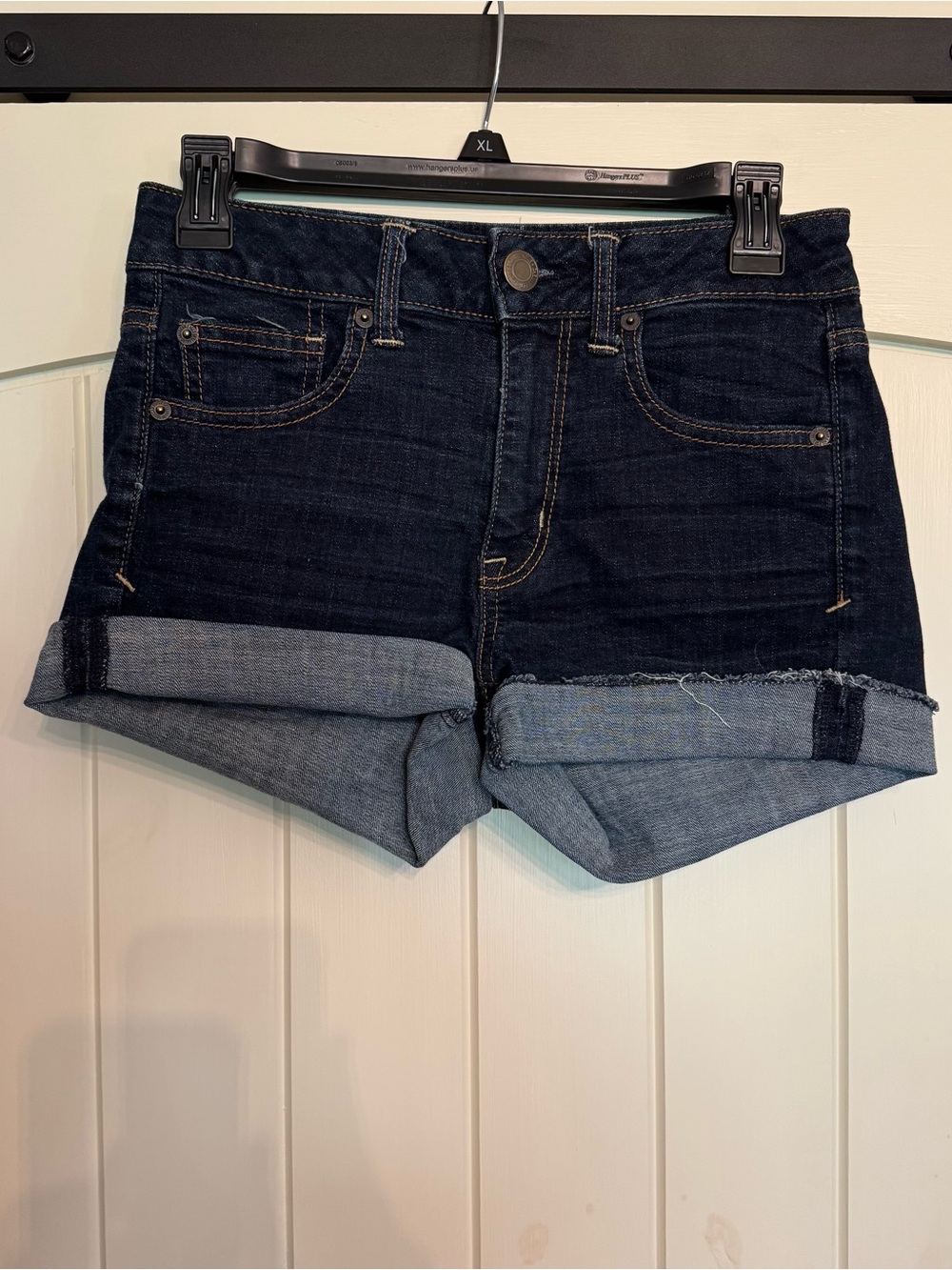 American Eagle Super Stretch Denim Jean Shorts Blue Size 4